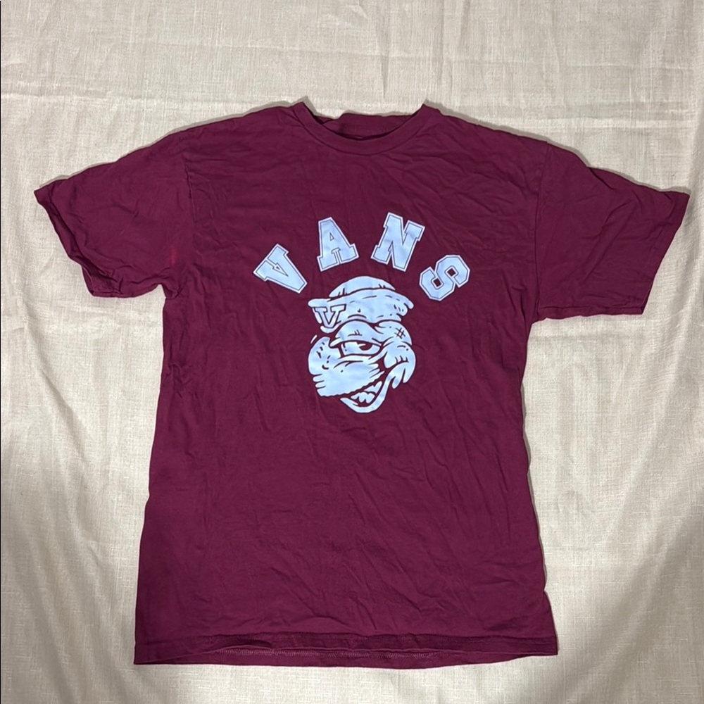 Vans Men's Maroon Graphic T-Shirt